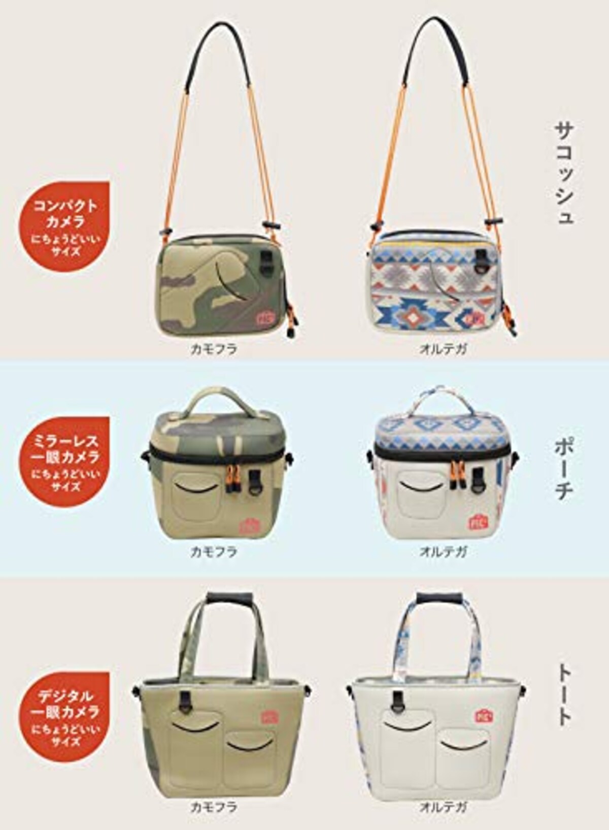  シービージャパン トート カモフラ 容量9L 保冷バッグ カメラバッグ PIC画像7 