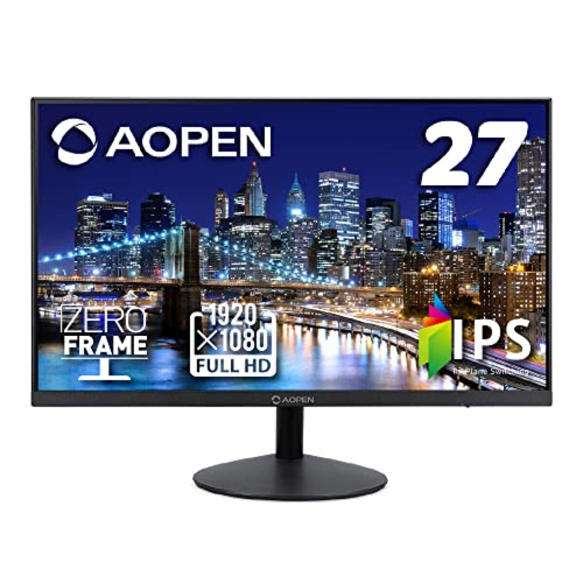 AOPEN Acer スタンダードモニター 27インチ 27E1bi フルHD IPS 75Hz 5ms(GTG) HDMI ブルーライトシールド 3年保証