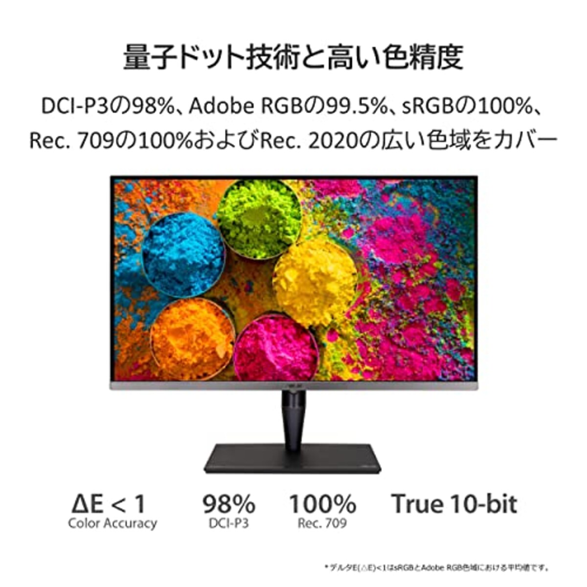  ASUS 4K モニター ProArt PA32UCG 32インチ/3年間無輝点保証/直下型ミニLED/120Hz/1600 nits/HDMI 2.1/IPS/ハードウェアキャリブレーション/ΔE<1/Dolby Vision/HLG/HDR-10/DCI-P3/VESA DisplayHDR 1400/Thunderbolt3/国内正規品画像3 