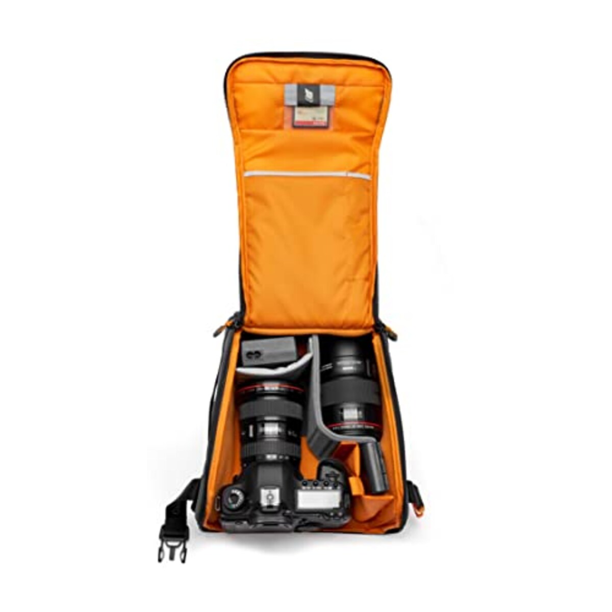  ロープロ(Lowepro) インナーカメラバッグ ギアアップ クリエーターボックス L II GRL サステナブル素材 標準ズームレンズ付ミラーレスカメラ 交換レンズ2本収納 2段階開閉 3,7L LP37348-GRL画像11 