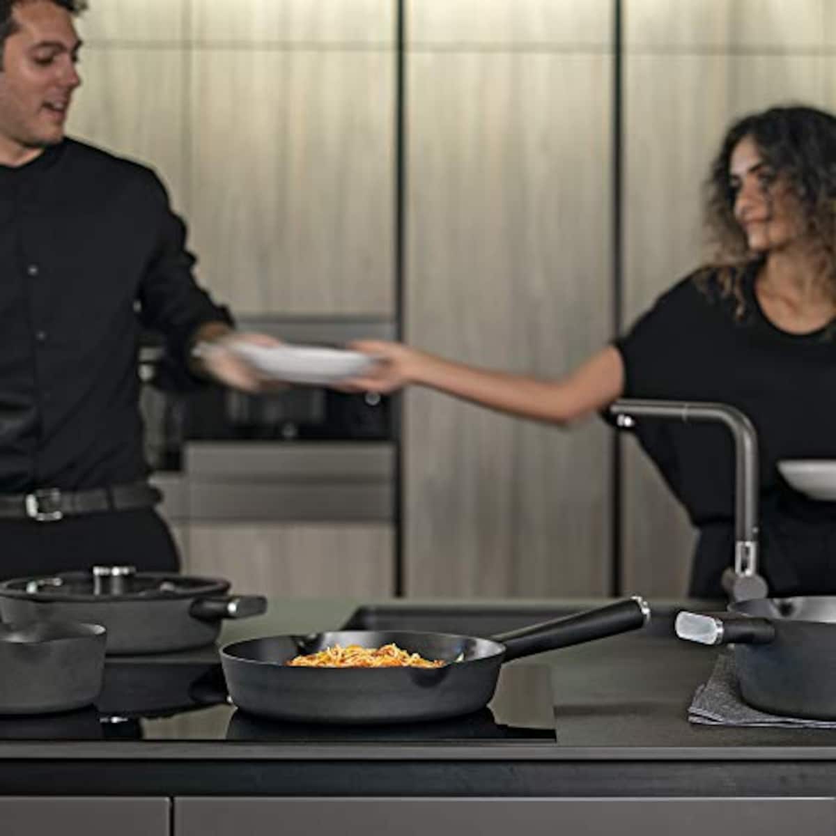  Guzzini グッチーニ フライパン ø 32cm COOKING ブラック 17253216画像3 