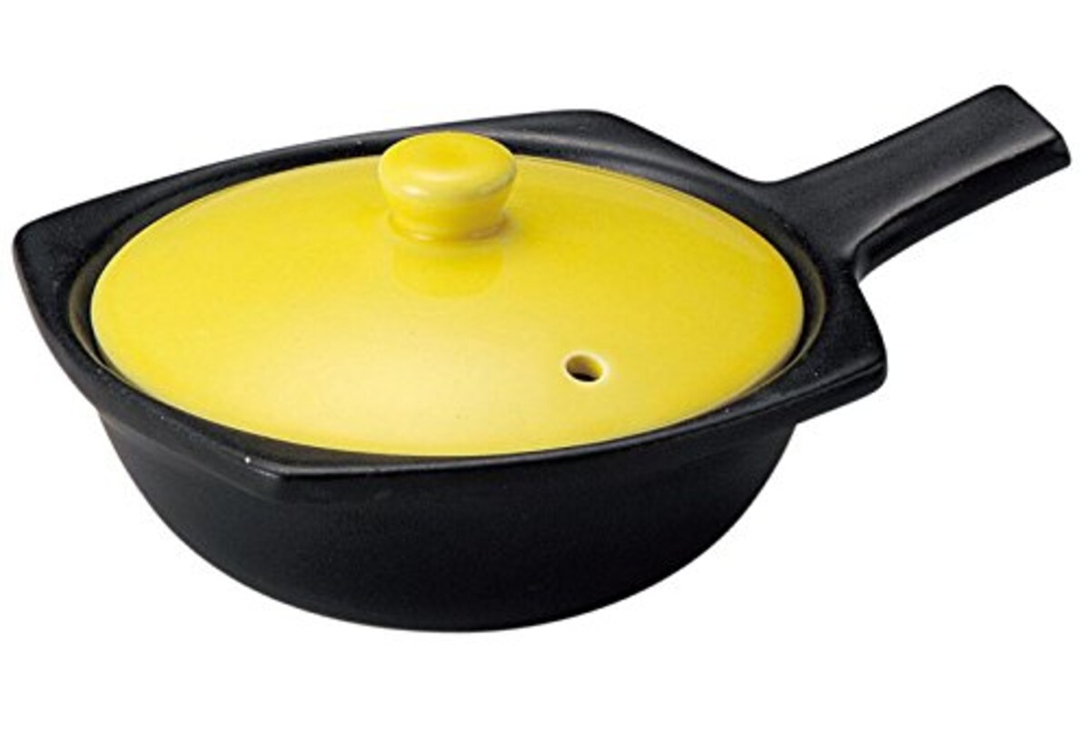 萬古焼 オーブン 直火対応 目玉焼き 皿 イエロー 直径約12cm 食器 陶器 電子レンジ可 日本製 13757