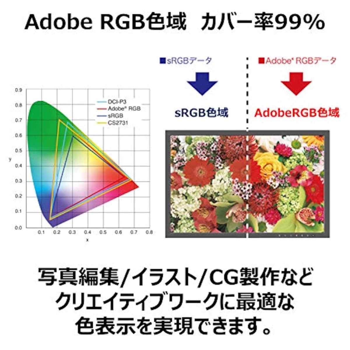  EIZO ColorEdge CS2420-Z (24.1型カラーマネージメント液晶モニター/UXGA Wide/Adobe RGB 99%/)画像2 
