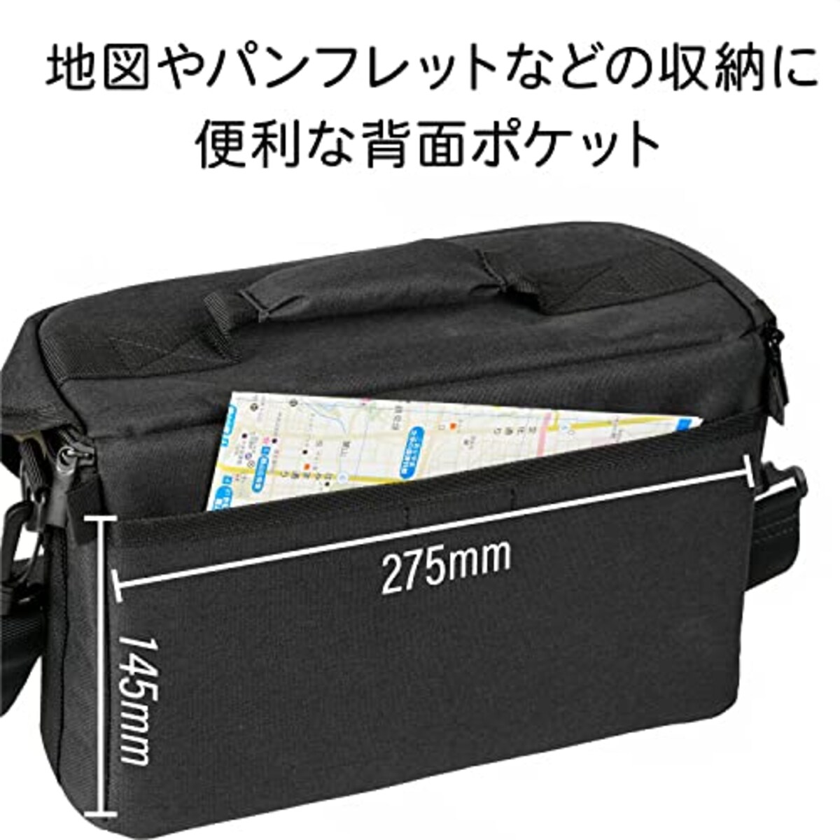  Kenko カメラバッグ Luce ショルダーバッグ L シンプルデザイン 最大容量4L ミラーレスカメラ＋レンズ＋交換レンズ収納 DGY AOS-LU1SH L画像3 