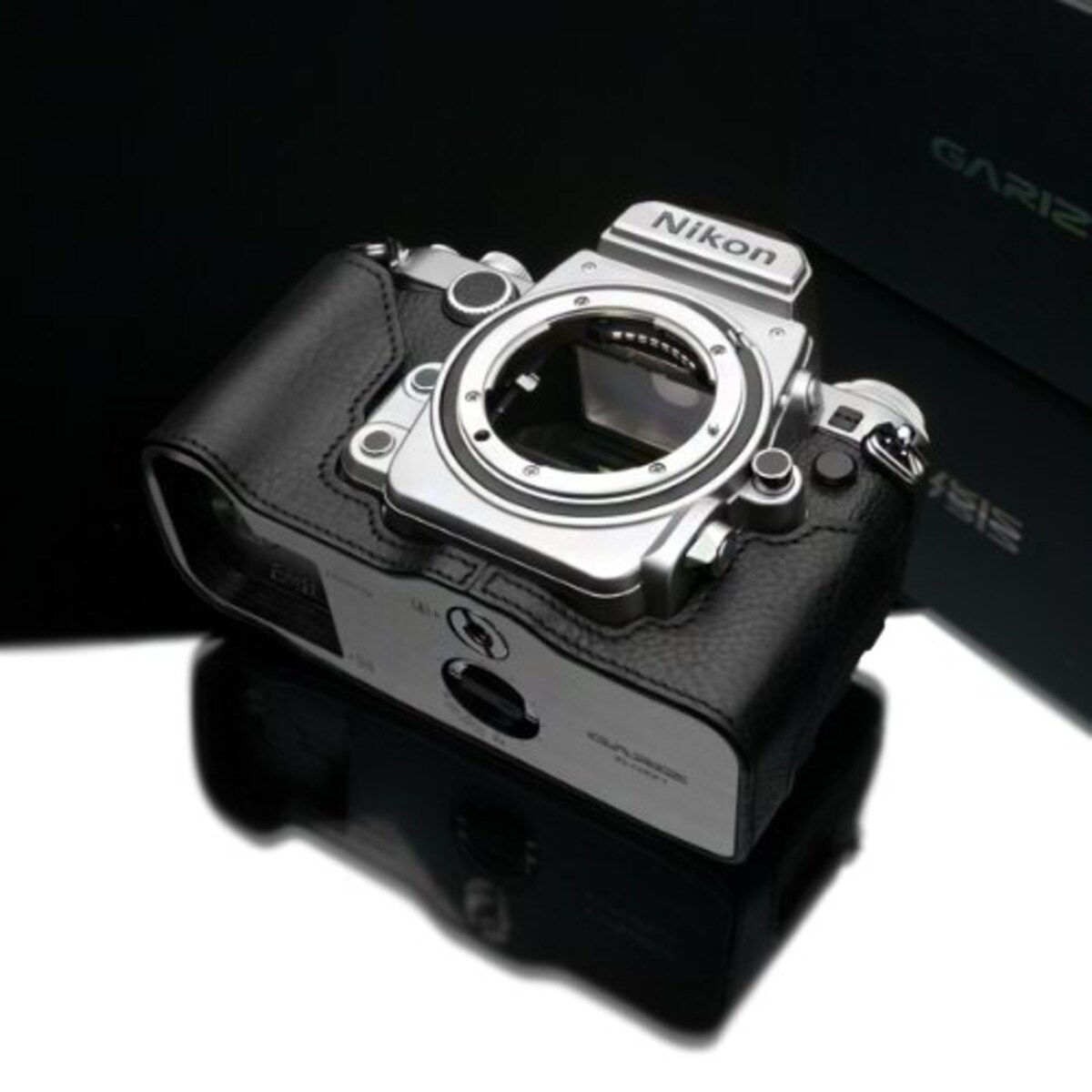  GARIZ Nikon Df用 本革カメラケース Gun Shot Ring付 XS-CHDFBK ブラック画像6 