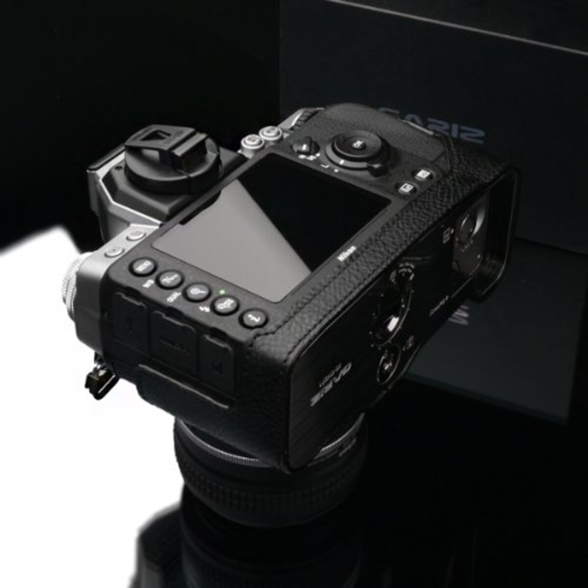  GARIZ Nikon Df用 本革カメラケース Gun Shot Ring付 XS-CHDFBK ブラック画像8 