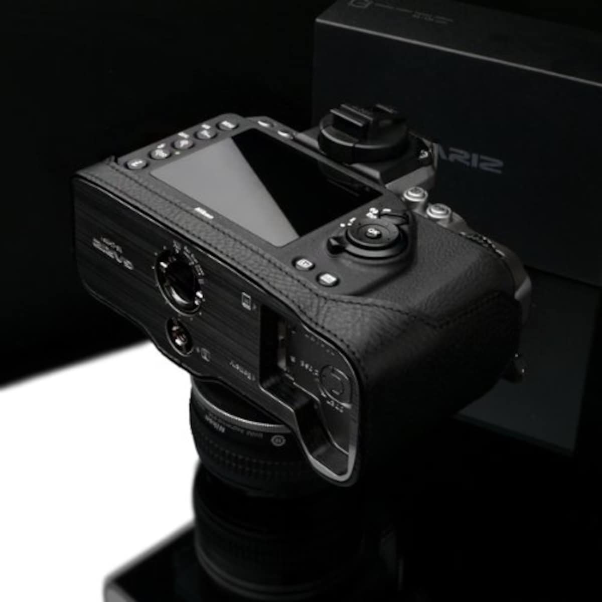  GARIZ Nikon Df用 本革カメラケース Gun Shot Ring付 XS-CHDFBK ブラック画像10 