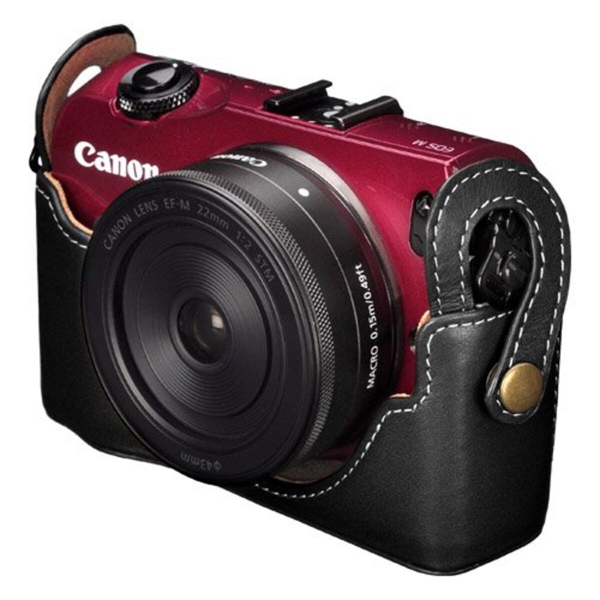 HAKUBA 本革 ボディ ケース EOS M ブラック DBC-EMBK