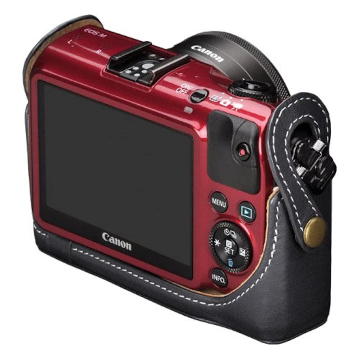  HAKUBA 本革 ボディ ケース EOS M ブラック DBC-EMBK画像2 