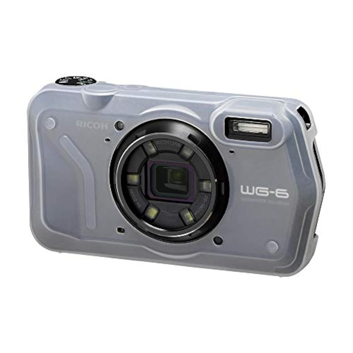  RICOH デジタルカメラケース プロテクタージャケット O-CC173 半透明 リコー シリコン 30278画像3 