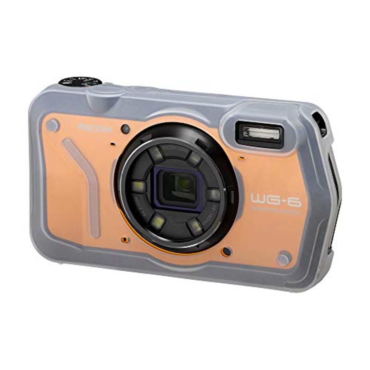  RICOH デジタルカメラケース プロテクタージャケット O-CC173 半透明 リコー シリコン 30278画像4 