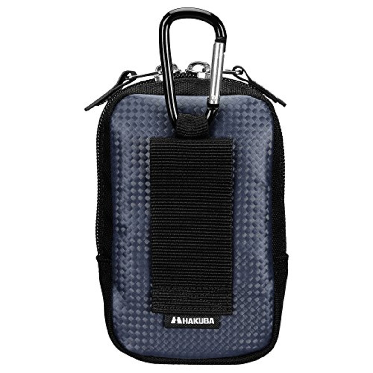  ハクバ HAKUBA デジタルカメラケース ピクスギア CS カメラポーチ Mサイズ ネイビー デジタルカメラ コンパクトカメラ ガジェットケース カラビナ・ベルト通し付き ダブルファスナー SPG-CS-CPMNV画像3 