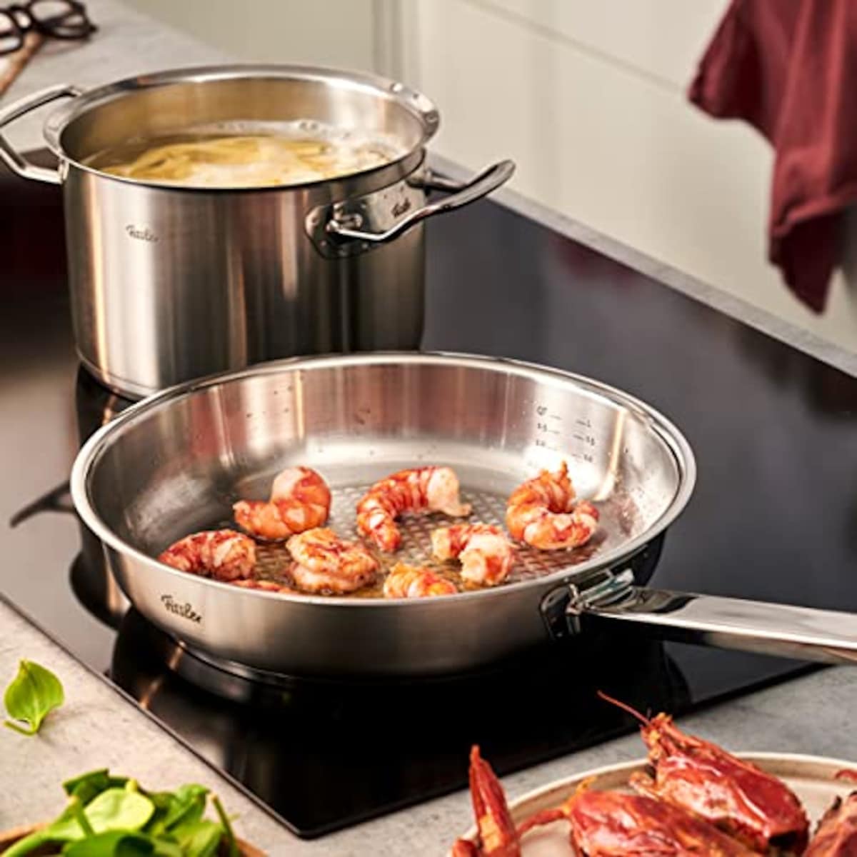  フィスラー (Fissler) フライパン 28cm オリジナル プロフィ コレクション ガス火/IH対応 ドイツ製 [日本正規販売品] 084-378-28-100 シルバー画像14 