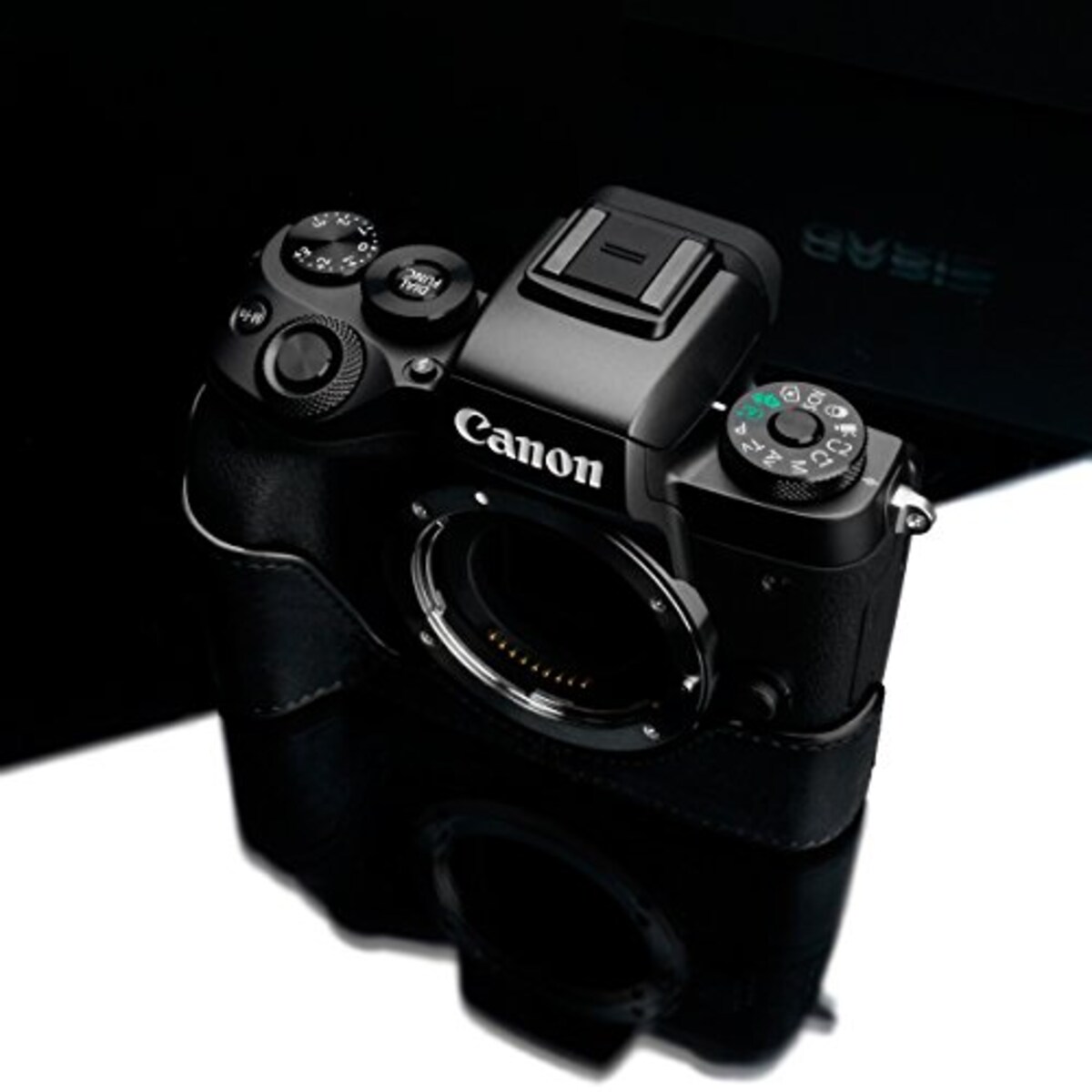  GARIZ Canon EOS M5用 本革カメラケース XS-CHEOSM5BK ブラック画像4 