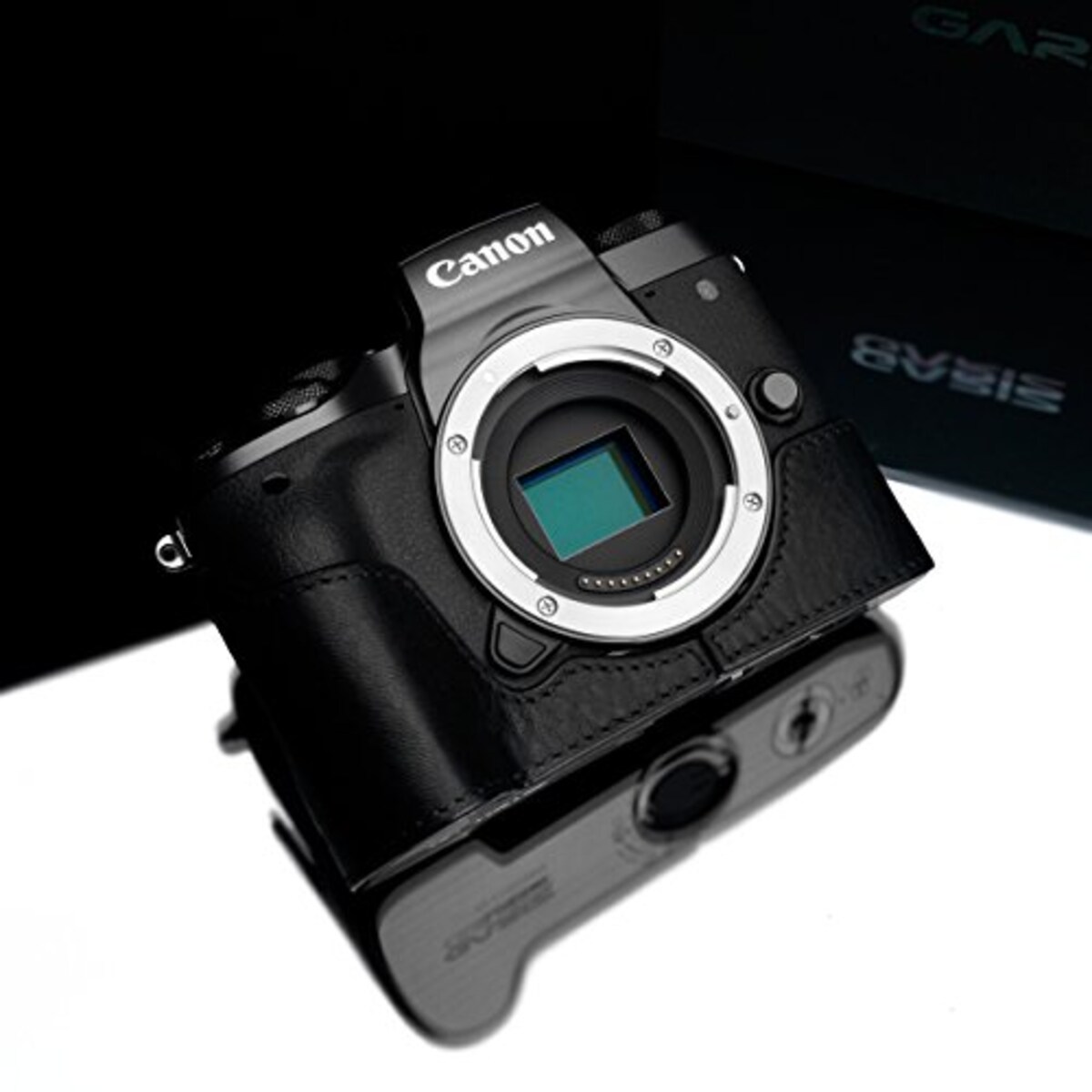  GARIZ Canon EOS M5用 本革カメラケース XS-CHEOSM5BK ブラック画像5 