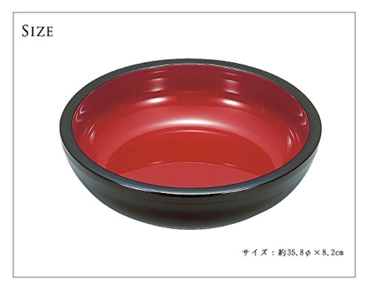  宮本産業 中鉢 黒 約φ35.8×8.2cm画像2 
