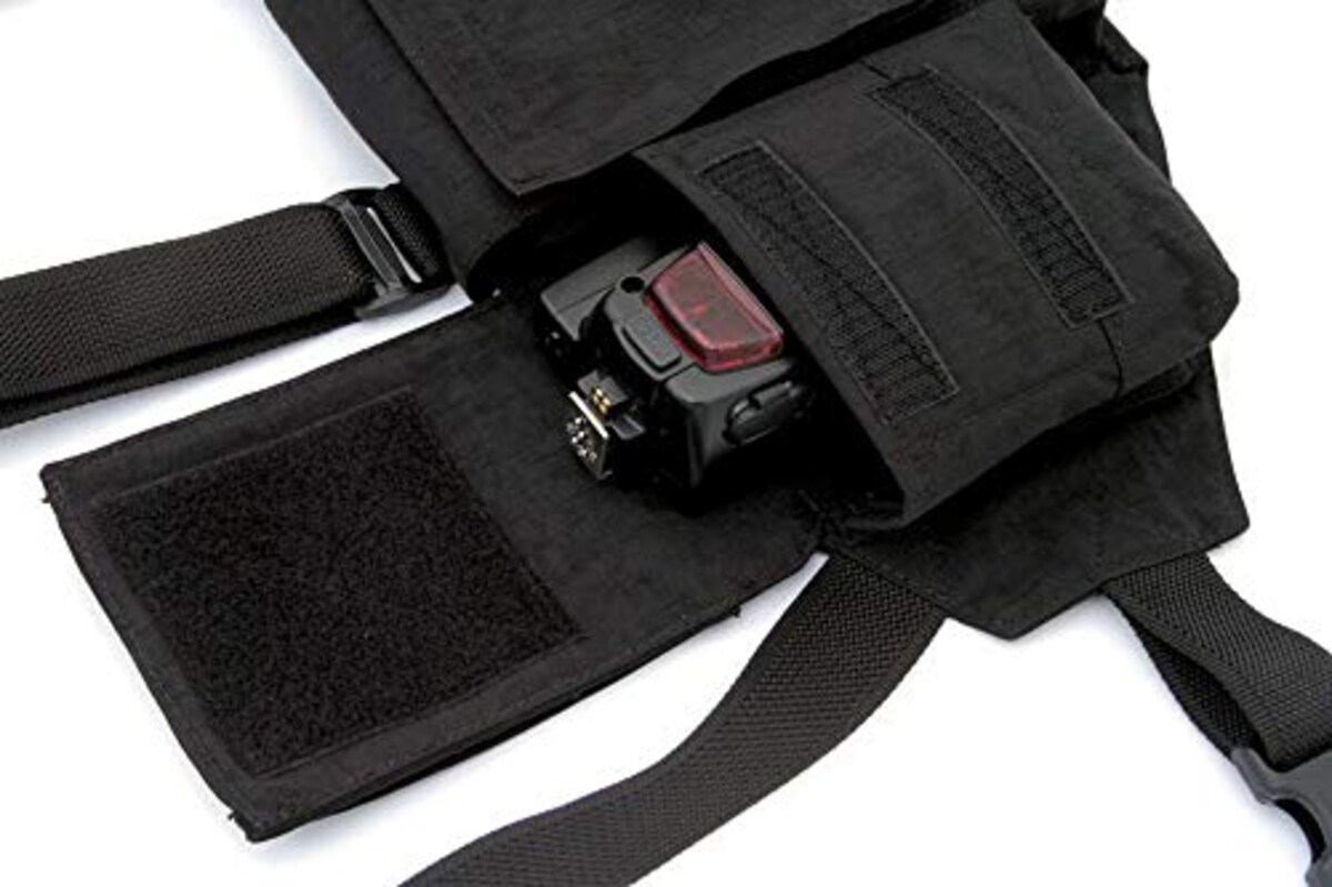  【国内正規品】newswear ニューズウェア メンズドキュメンタリーチェストベスト ブラック 250881画像3 