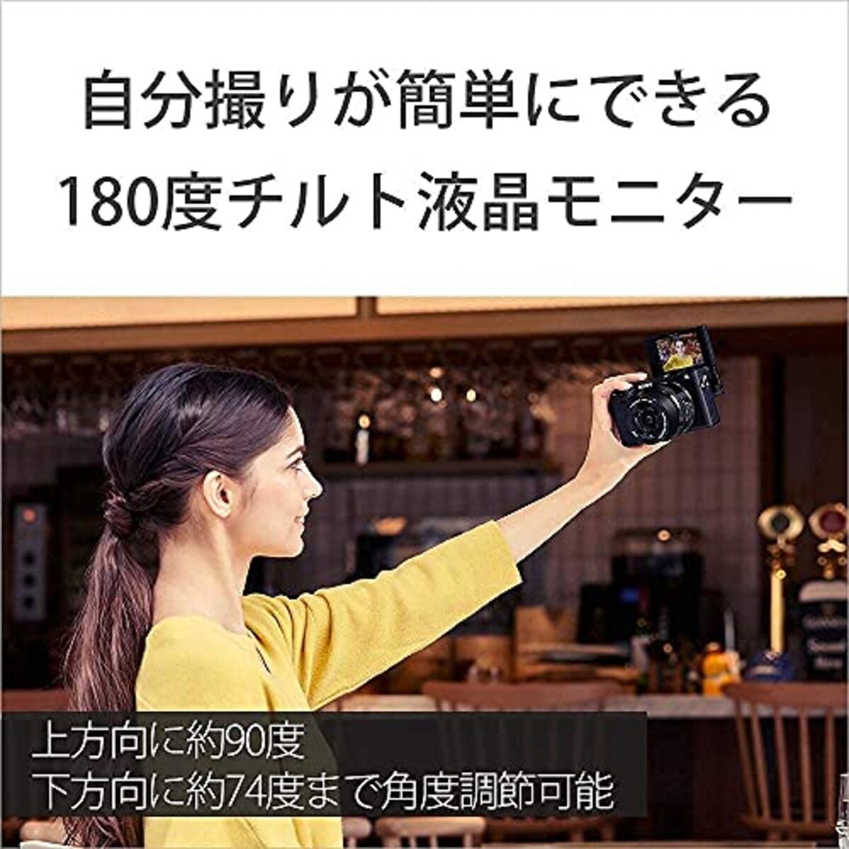  【α6400Y と ボディケース セット】 大切なカメラをキズや汚れからガードしたい方に。ILCE-6400Yダブルズームレンズキット ブラック + LCS-EBE ブラック画像13 