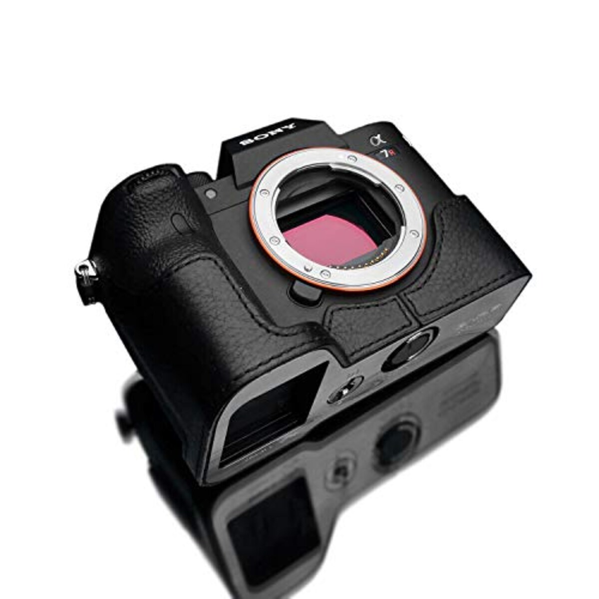GARIZ SONY α7R IV 用 本革カメラケース XS-CHA7RM4BK ブラック画像