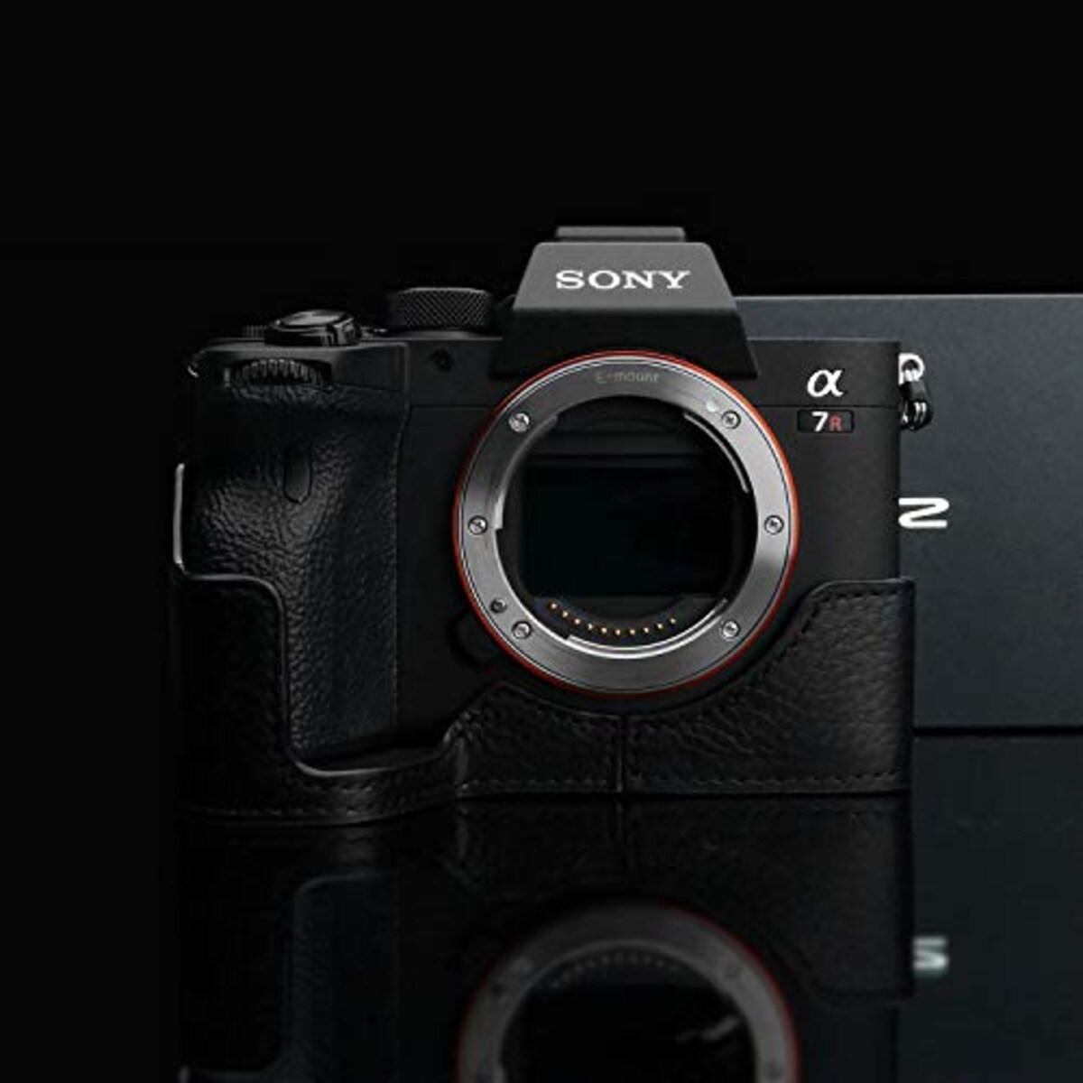  GARIZ SONY α7R IV 用 本革カメラケース XS-CHA7RM4BK ブラック画像3 