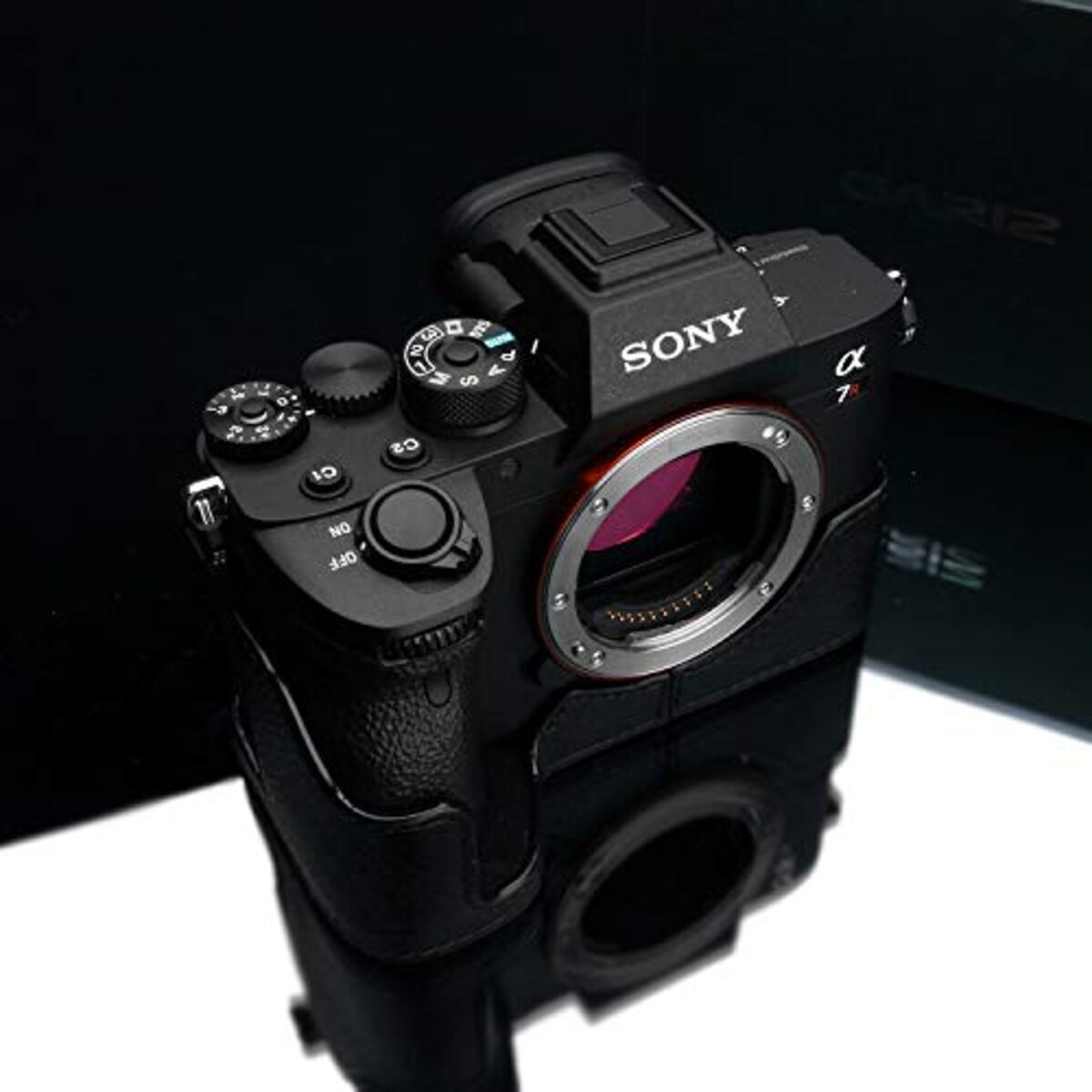  GARIZ SONY α7R IV 用 本革カメラケース XS-CHA7RM4BK ブラック画像4 