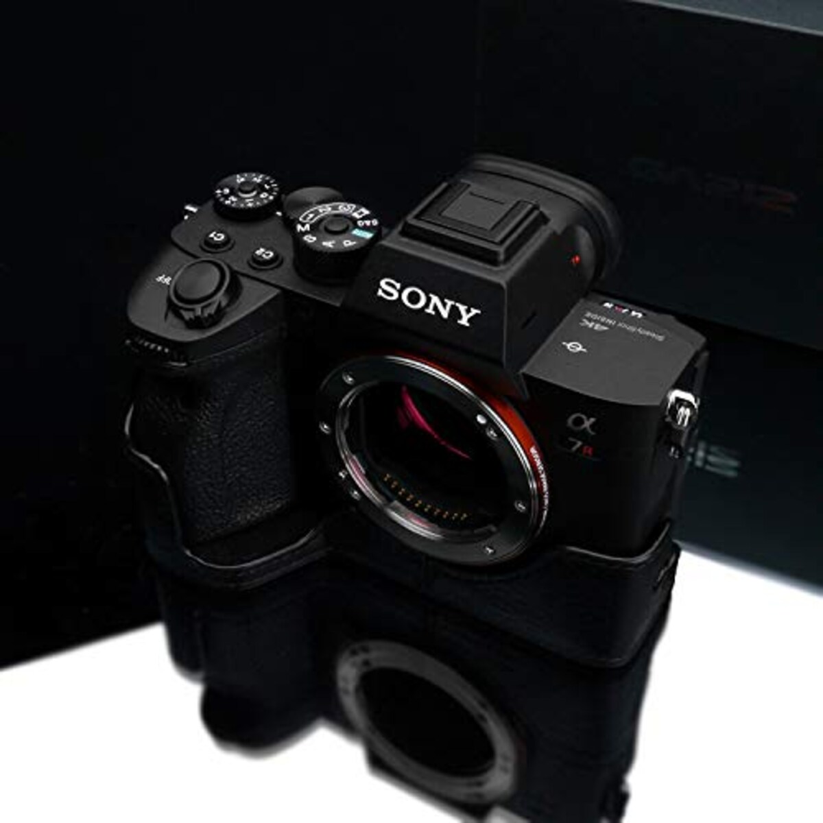  GARIZ SONY α7R IV 用 本革カメラケース XS-CHA7RM4BK ブラック画像5 