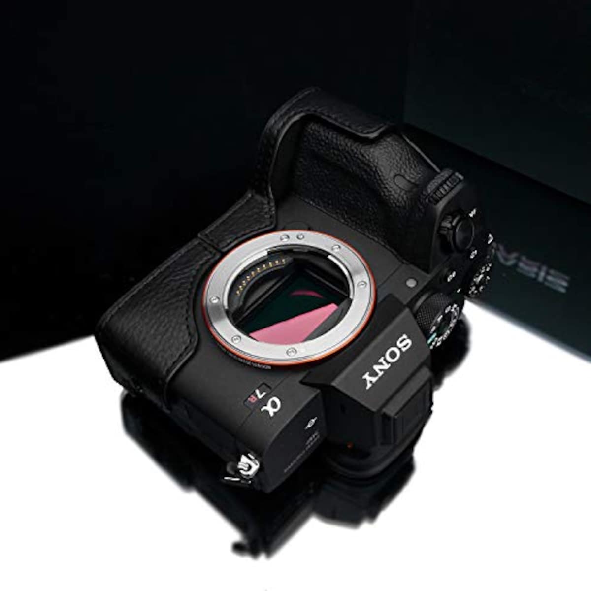  GARIZ SONY α7R IV 用 本革カメラケース XS-CHA7RM4BK ブラック画像8 