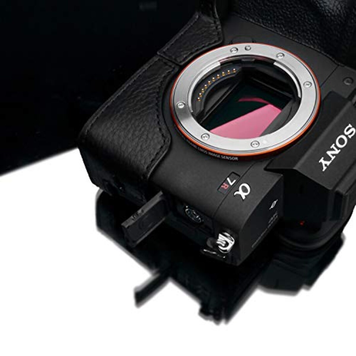  GARIZ SONY α7R IV 用 本革カメラケース XS-CHA7RM4BK ブラック画像9 