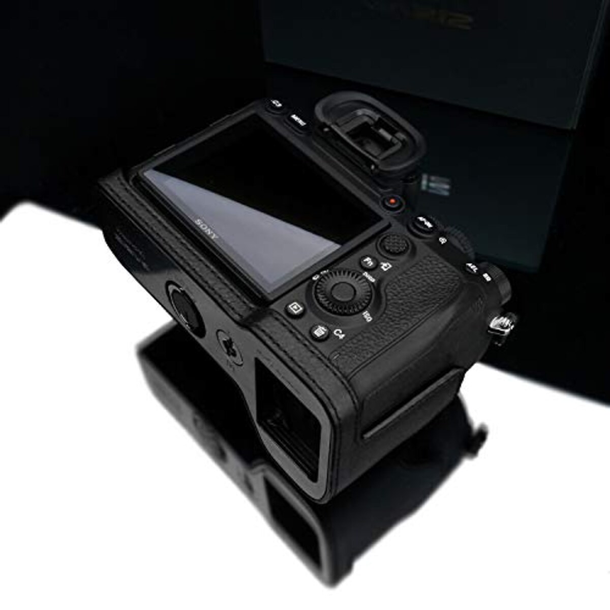  GARIZ SONY α7R IV 用 本革カメラケース XS-CHA7RM4BK ブラック画像13 
