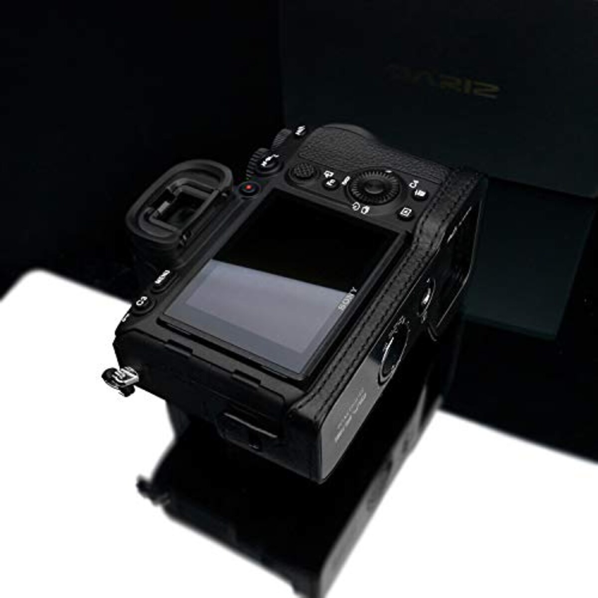  GARIZ SONY α7R IV 用 本革カメラケース XS-CHA7RM4BK ブラック画像14 