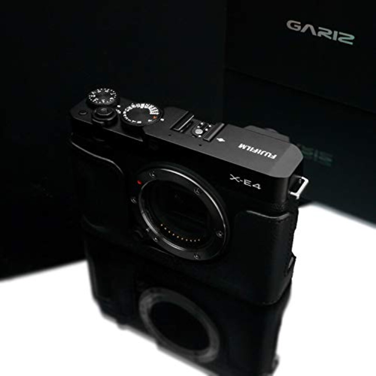  GARIZ FUJIFILM X-E4用 本革カメラケース HG-XE4BK ブラック画像5 