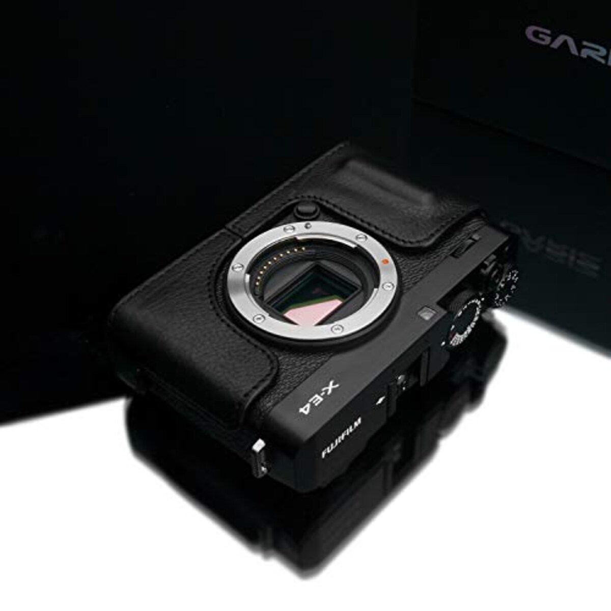  GARIZ FUJIFILM X-E4用 本革カメラケース HG-XE4BK ブラック画像8 