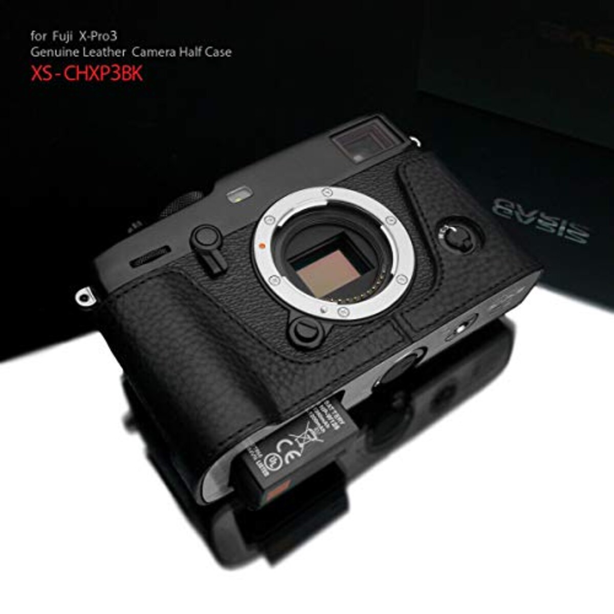  GARIZ FUJIFILM X-Pro3用 本革カメラケース XS-CHXP3BK ブラック画像2 