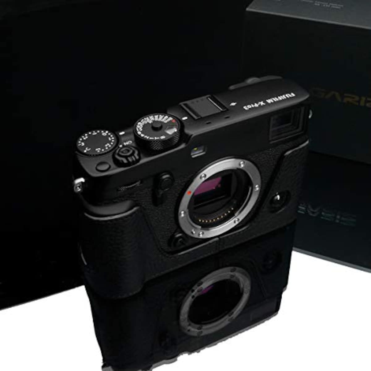  GARIZ FUJIFILM X-Pro3用 本革カメラケース XS-CHXP3BK ブラック画像4 