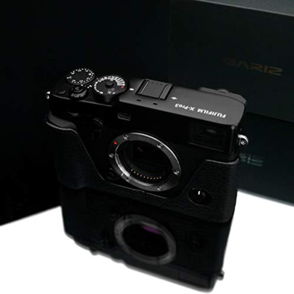  GARIZ FUJIFILM X-Pro3用 本革カメラケース XS-CHXP3BK ブラック画像5 