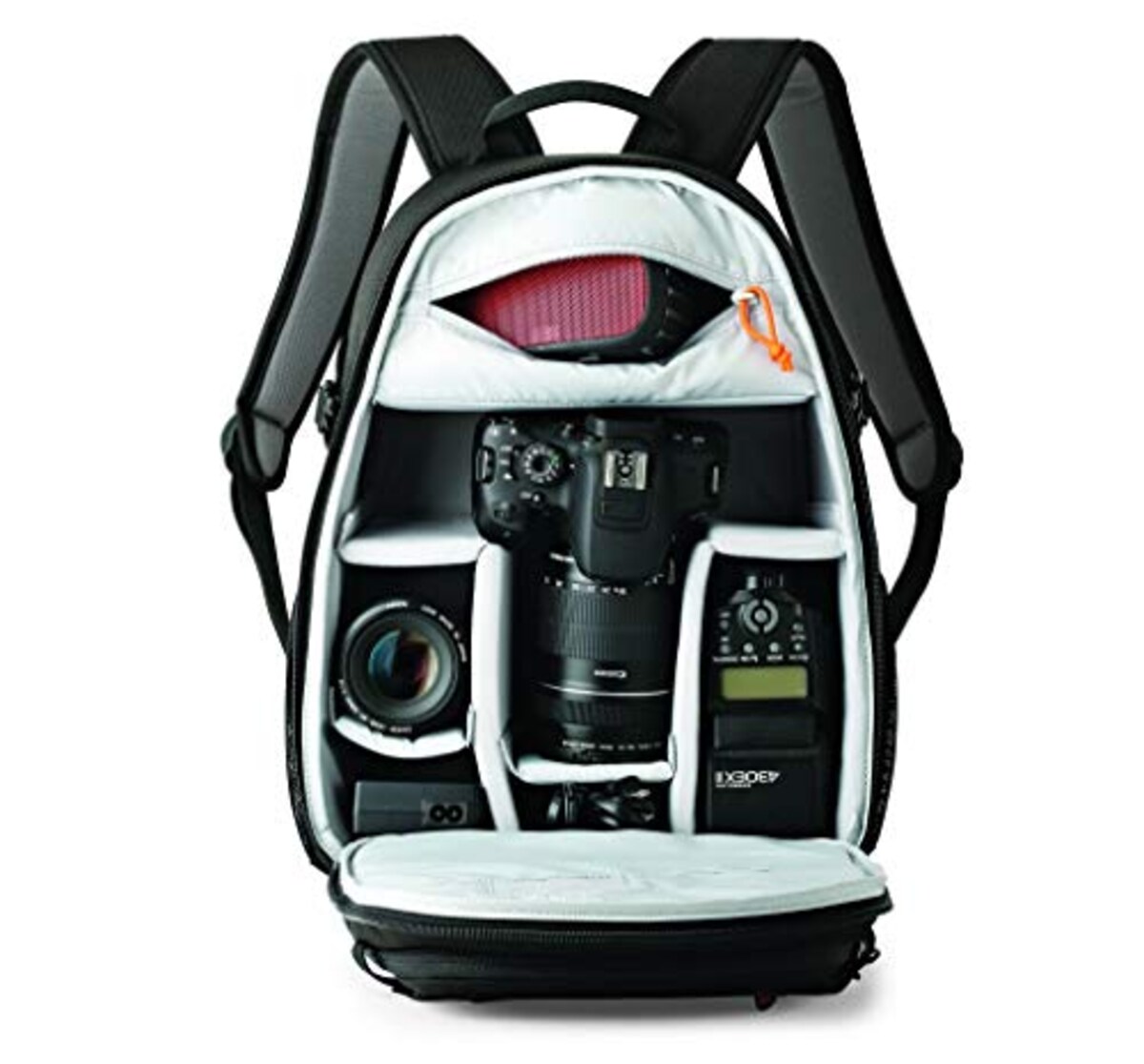  ロープロ(Lowepro) カメラリュック タホ BP150 11L ブラック バックパック 軽量 コンパクト 一眼レフ ミラーレス 収納 撥水加工 クッション構造 持ち運び便利 旅行 LP37318-PKK画像4 