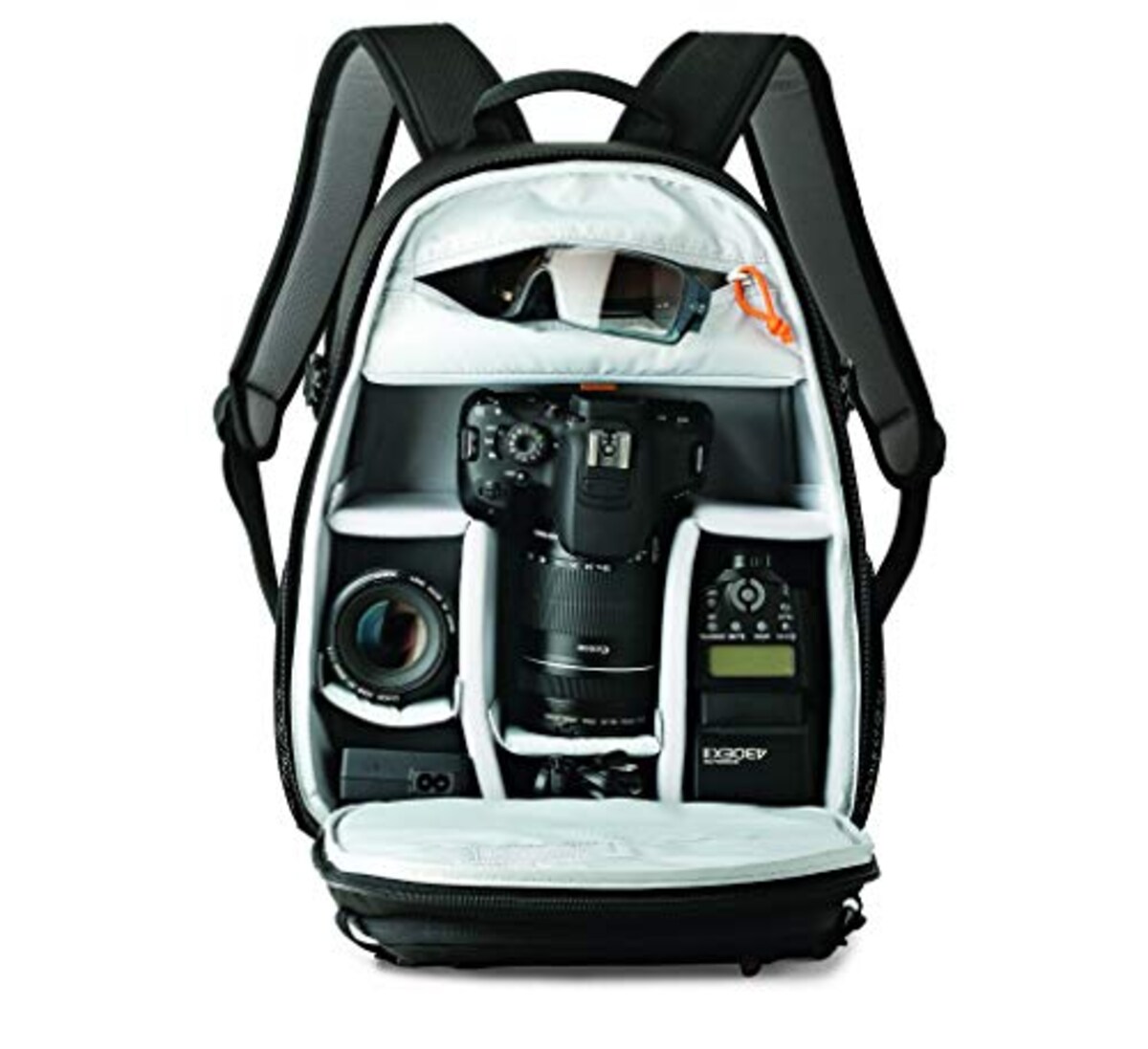  ロープロ(Lowepro) カメラリュック タホ BP150 11L ブラック バックパック 軽量 コンパクト 一眼レフ ミラーレス 収納 撥水加工 クッション構造 持ち運び便利 旅行 LP37318-PKK画像13 