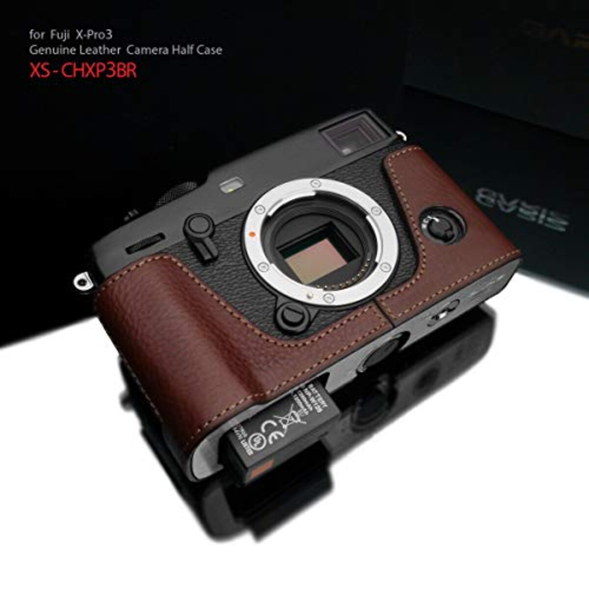  GARIZ FUJIFILM X-Pro3用 本革カメラケース XS-CHXP3BR ブラウン画像2 