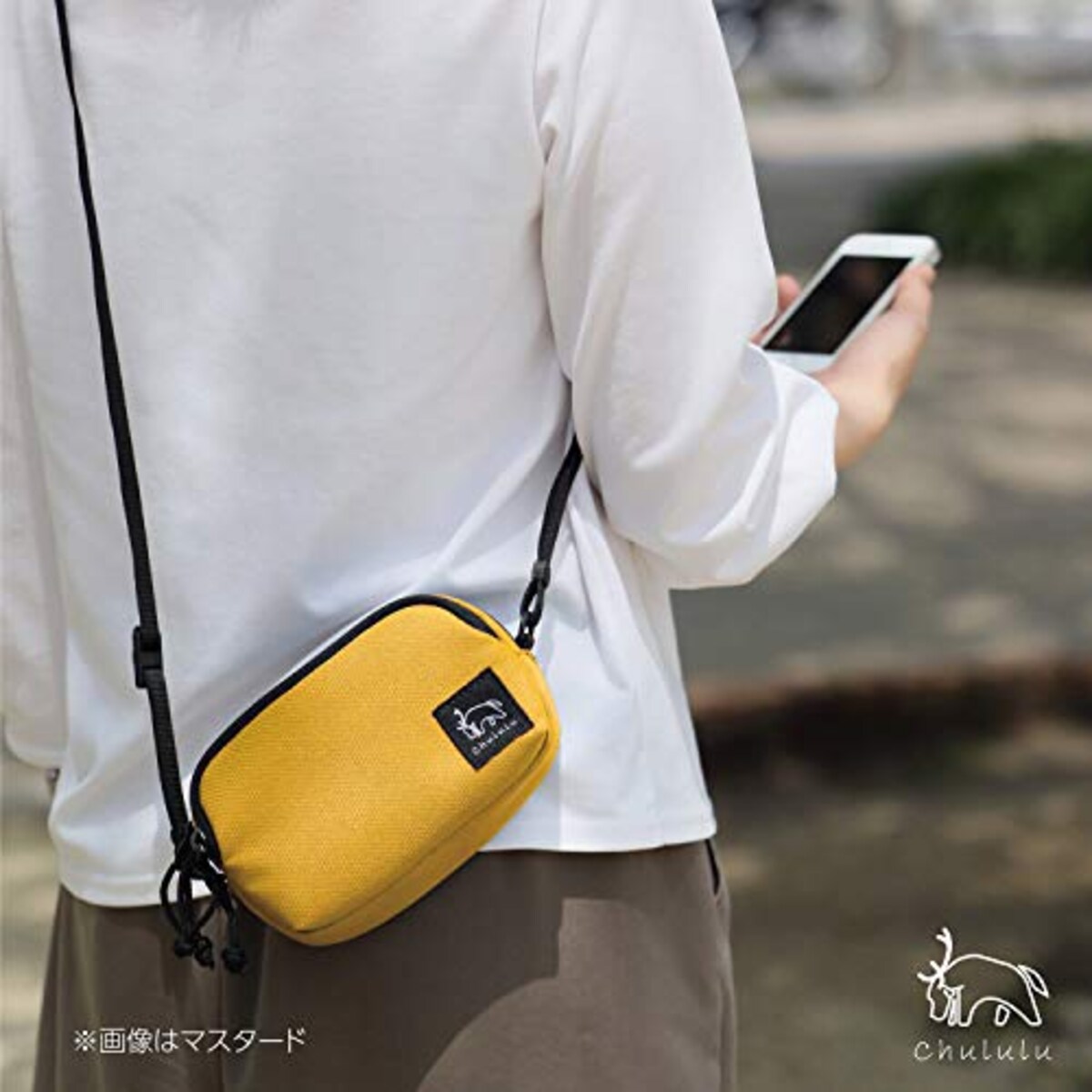  ハクバ HAKUBA カメラケース Chululu(チュルル)ホリデイ マルチポーチ M スマートフォンも一緒に収納 ヘザーグレー SCH-HDMPMHG画像9 