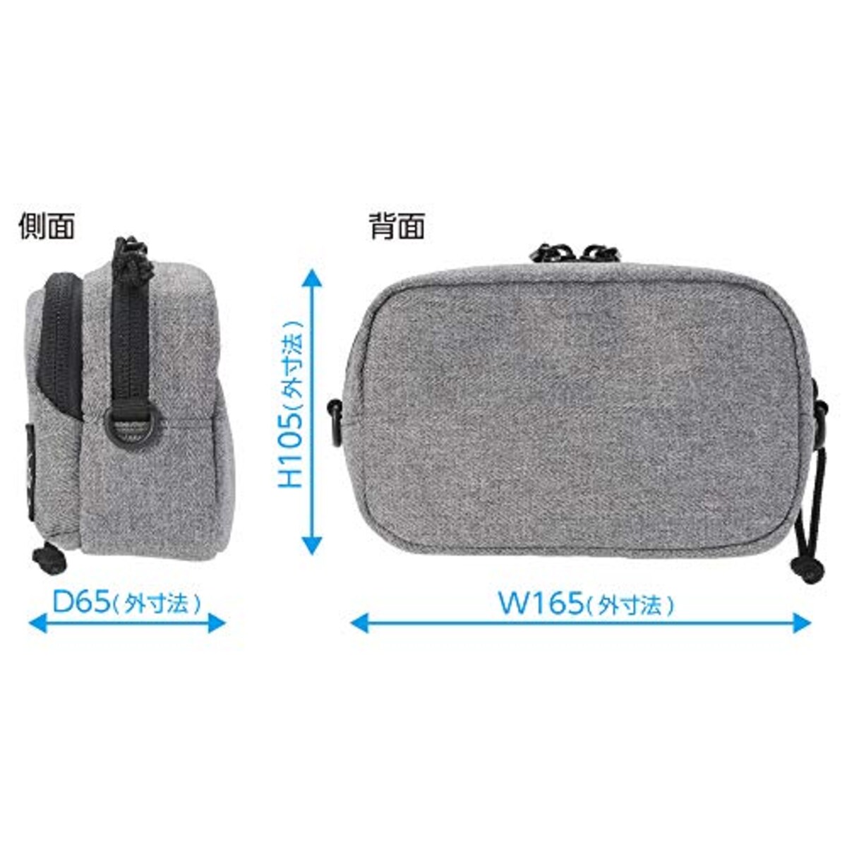  ハクバ HAKUBA カメラケース Chululu(チュルル)ホリデイ マルチポーチ M スマートフォンも一緒に収納 ヘザーグレー SCH-HDMPMHG画像18 