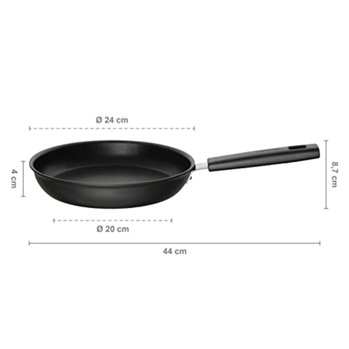  【正規輸入品】フィスカース (FISKARS) フライパン IH対応 ガス対応 24cm フッ素加工 ノンスティック 「ハードフェイス」 1052222画像5 