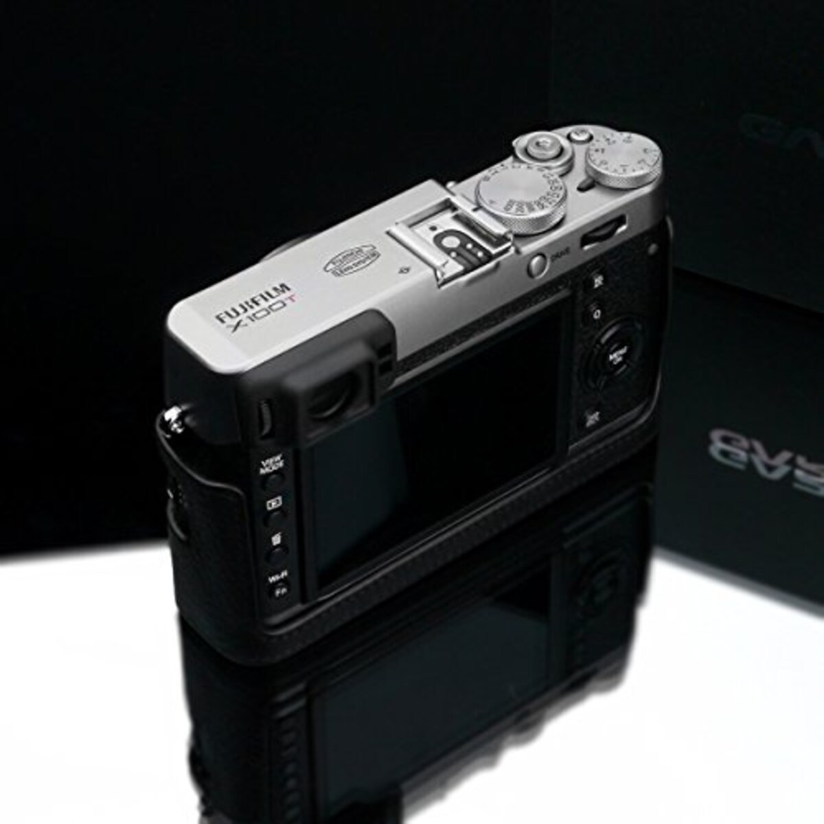  GARIZ FUJIFILM X100T/X100S/X100兼用 本革カメラケース BL-X100BK ブラック画像5 