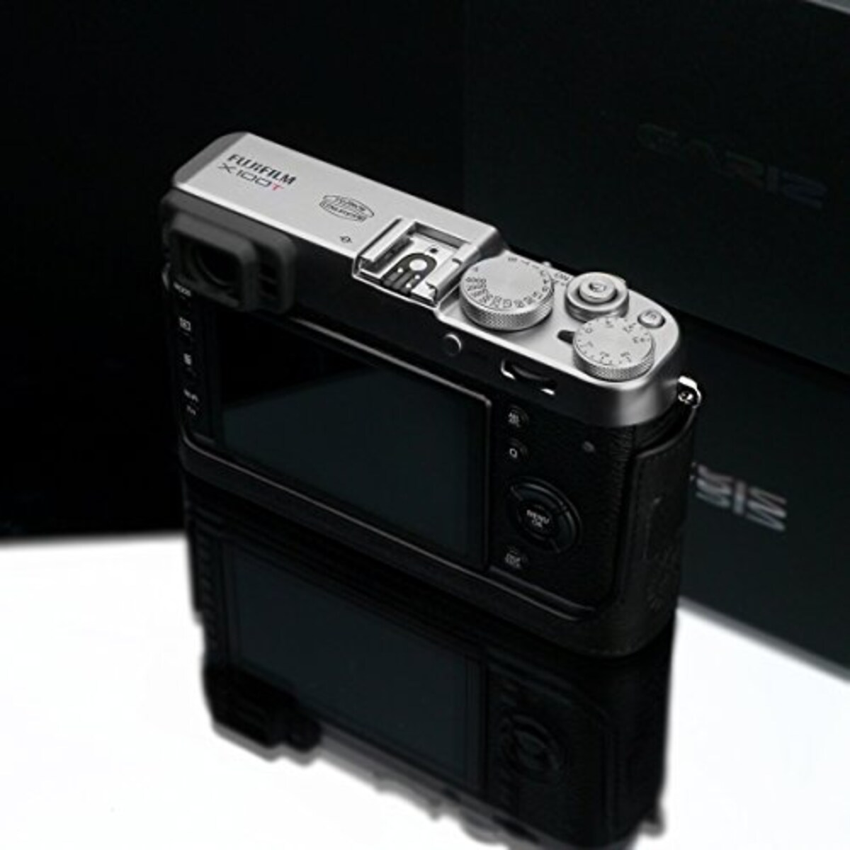  GARIZ FUJIFILM X100T/X100S/X100兼用 本革カメラケース BL-X100BK ブラック画像6 