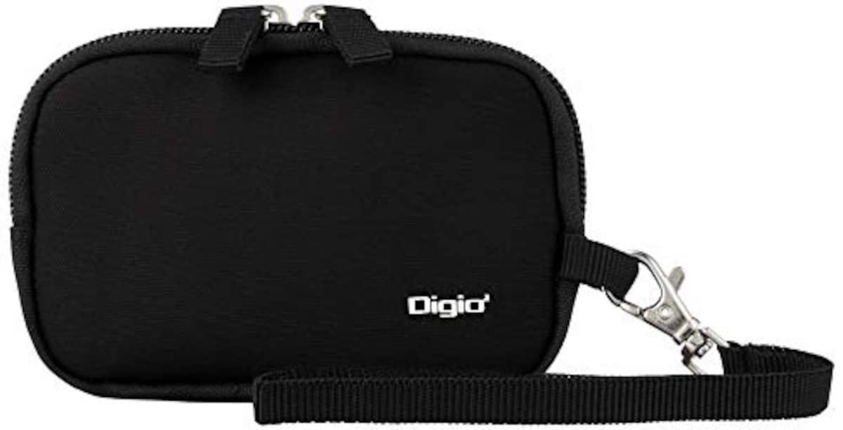 Digio デジタルカメラケース ハンドストラップ付 ブラック DCC-047BK画像