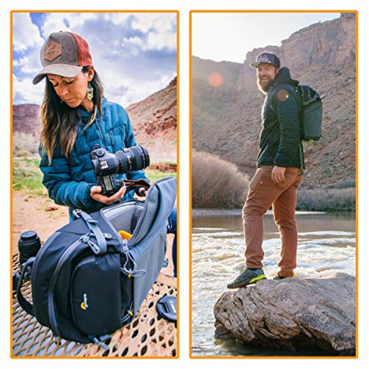  ロープロ(Lowepro) カメラリュック フォトアクティブ BP200AW 22L レンズ付ミラーレスカメラ+交換レンズ1本+アクセ+12inchタブレット ブラック/グレー LP37260-PWW画像7 