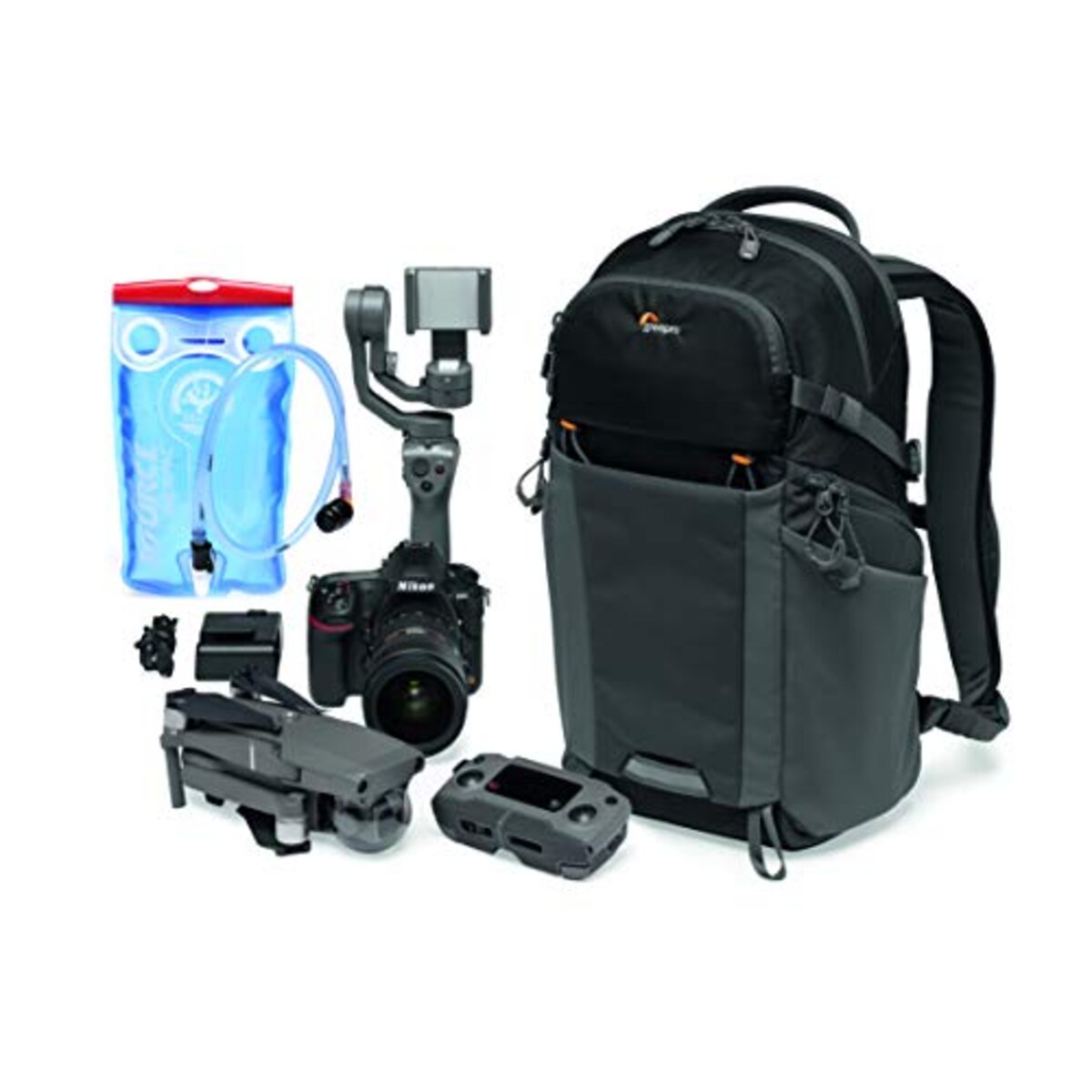  ロープロ(Lowepro) カメラリュック フォトアクティブ BP200AW 22L レンズ付ミラーレスカメラ+交換レンズ1本+アクセ+12inchタブレット ブラック/グレー LP37260-PWW画像10 