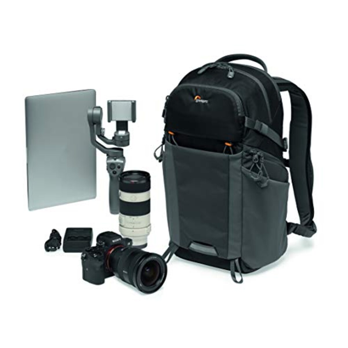  ロープロ(Lowepro) カメラリュック フォトアクティブ BP200AW 22L レンズ付ミラーレスカメラ+交換レンズ1本+アクセ+12inchタブレット ブラック/グレー LP37260-PWW画像12 