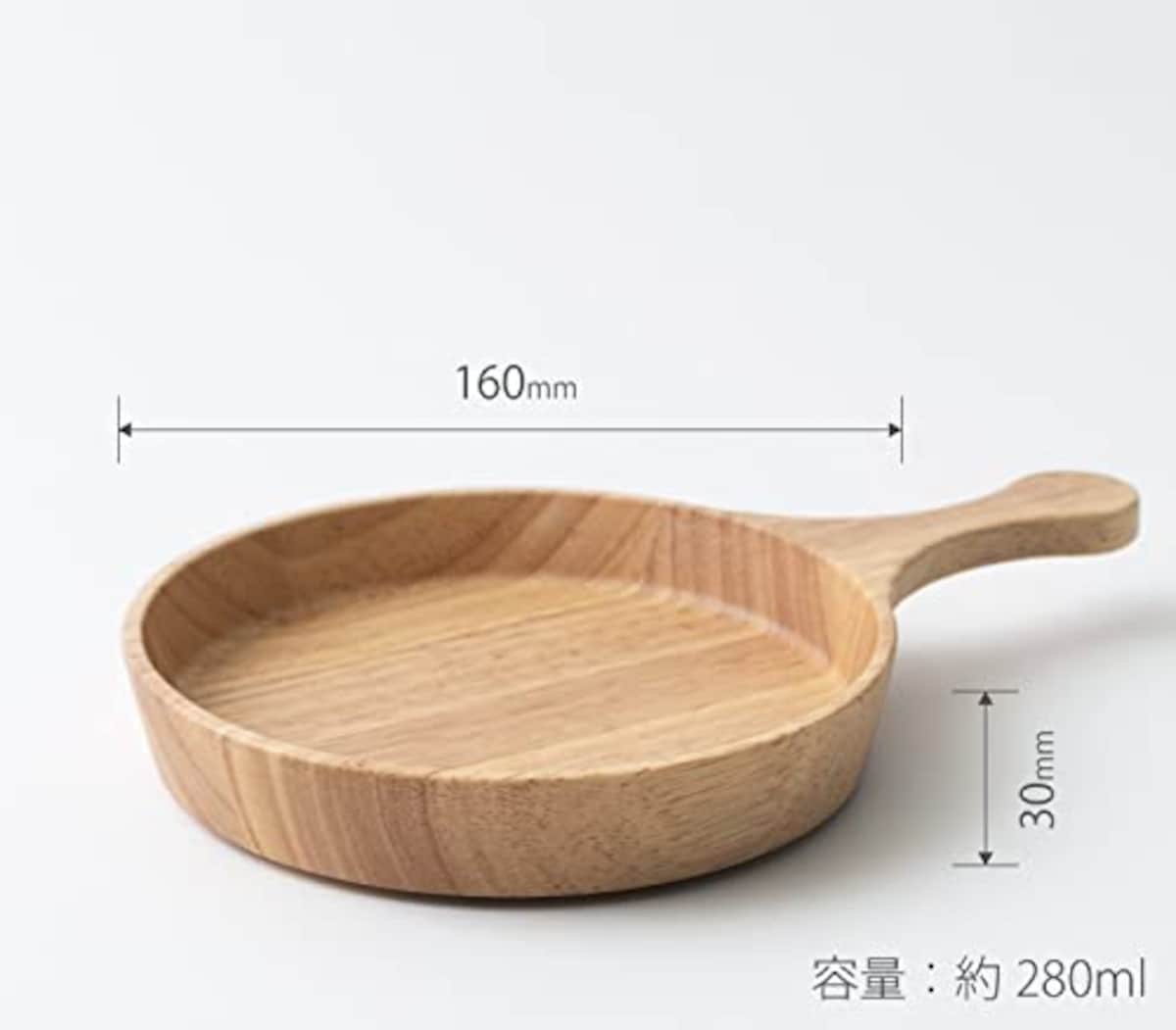  taffeta（タフタ）フライパン皿 (16cm, ラバーウッド)画像2 