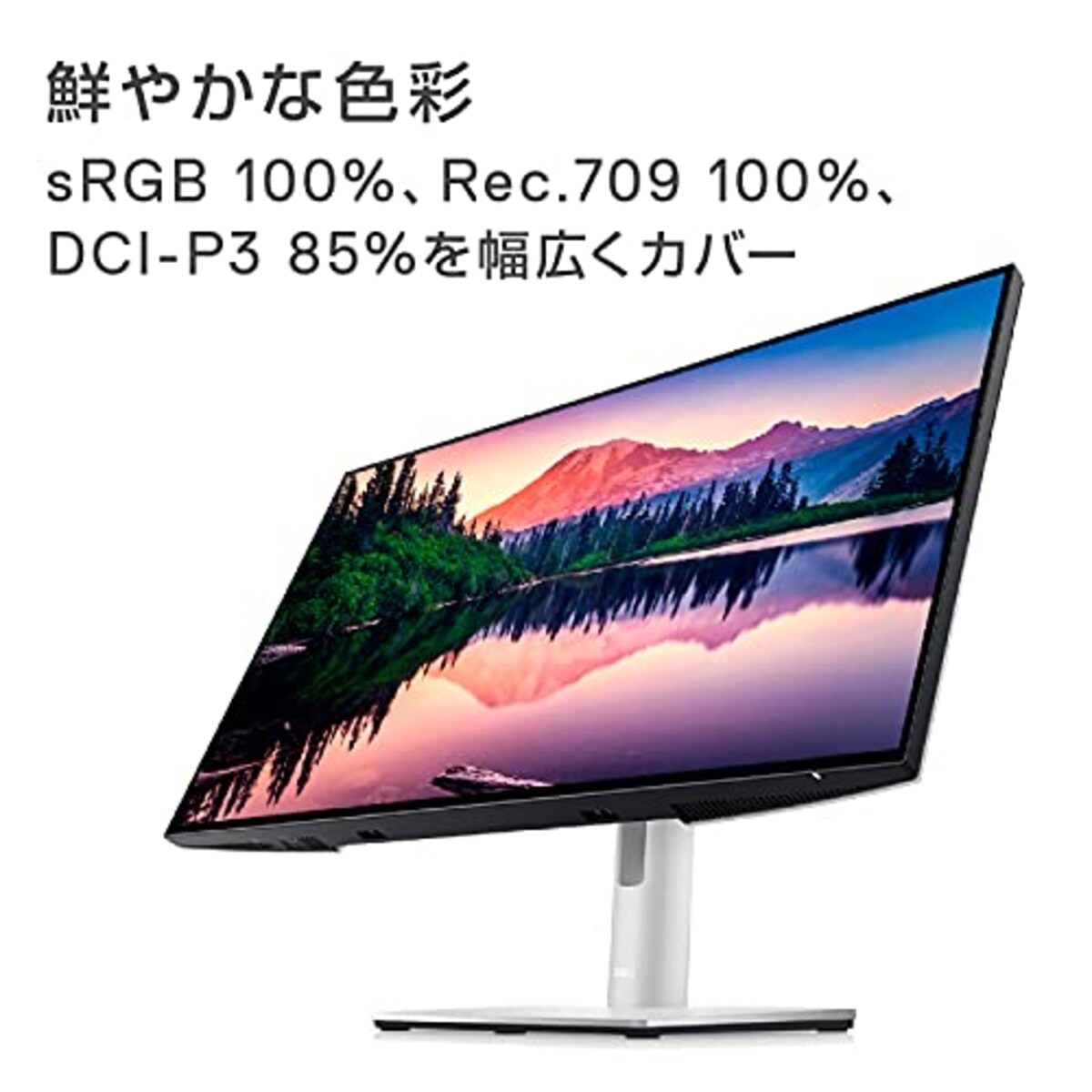  Dell U2422H 23.8インチ モニター (3年間無輝点交換保証/フルHD/IPS非光沢/DP,HDMI/縦横回転,高さ調整/Rec.709 100%)画像5 