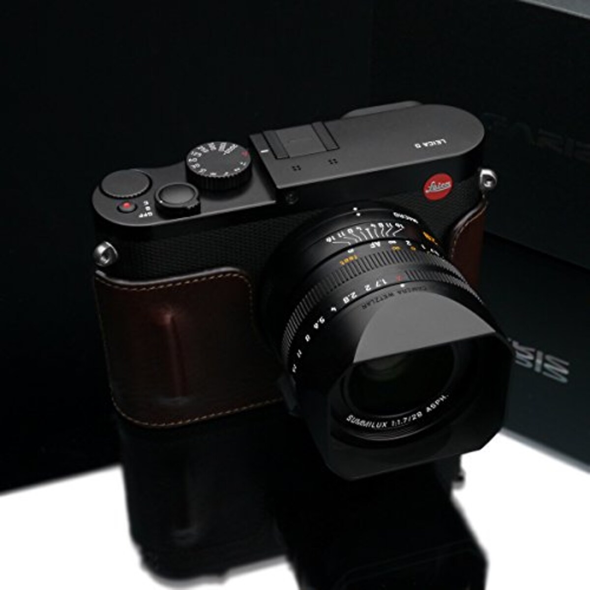  GARIZ Leica Q用 本革カメラケース BL-LCQBR ブラウン画像2 